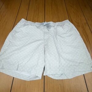 Chubbies XL Swim Trunks Shorts Shell Pattern Blue Drawstring Pocket 6‎ " inseam